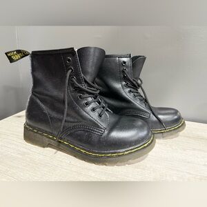 Black Combat Boots Size 8
